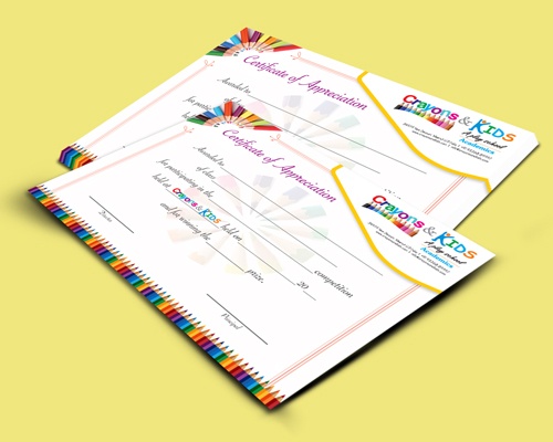 Play School Certificate Design Agency