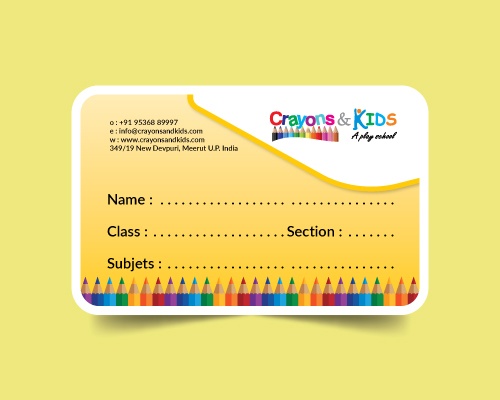 Play School Name Slip Design Company