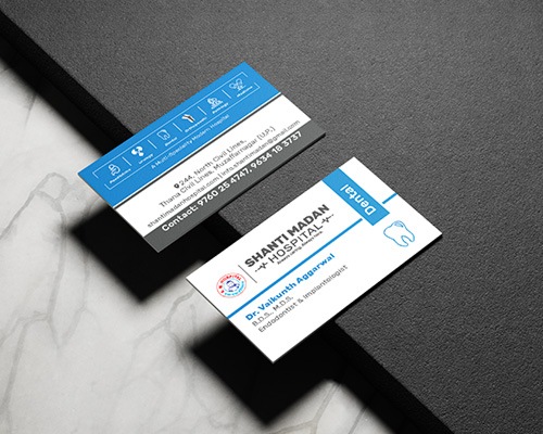 Dental Doctor Business Cards Design Agency