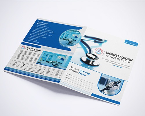 Hospital presentation folder design agency