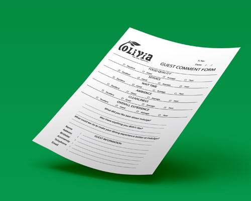 Hotel Feedback Form design company